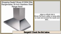 Best Broan 613004 Elite Rangemaster 30-Inch Stainless Steel Range Hood