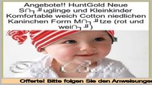 G�nstigstes HuntGold Neue S�uglinge und Kleinkinder Komfortable weich Cotton niedlichen Kaninchen Form M�tze (rot und wei�)