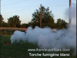 torche fumigene blanc disponible sur www.france-artifices.com
