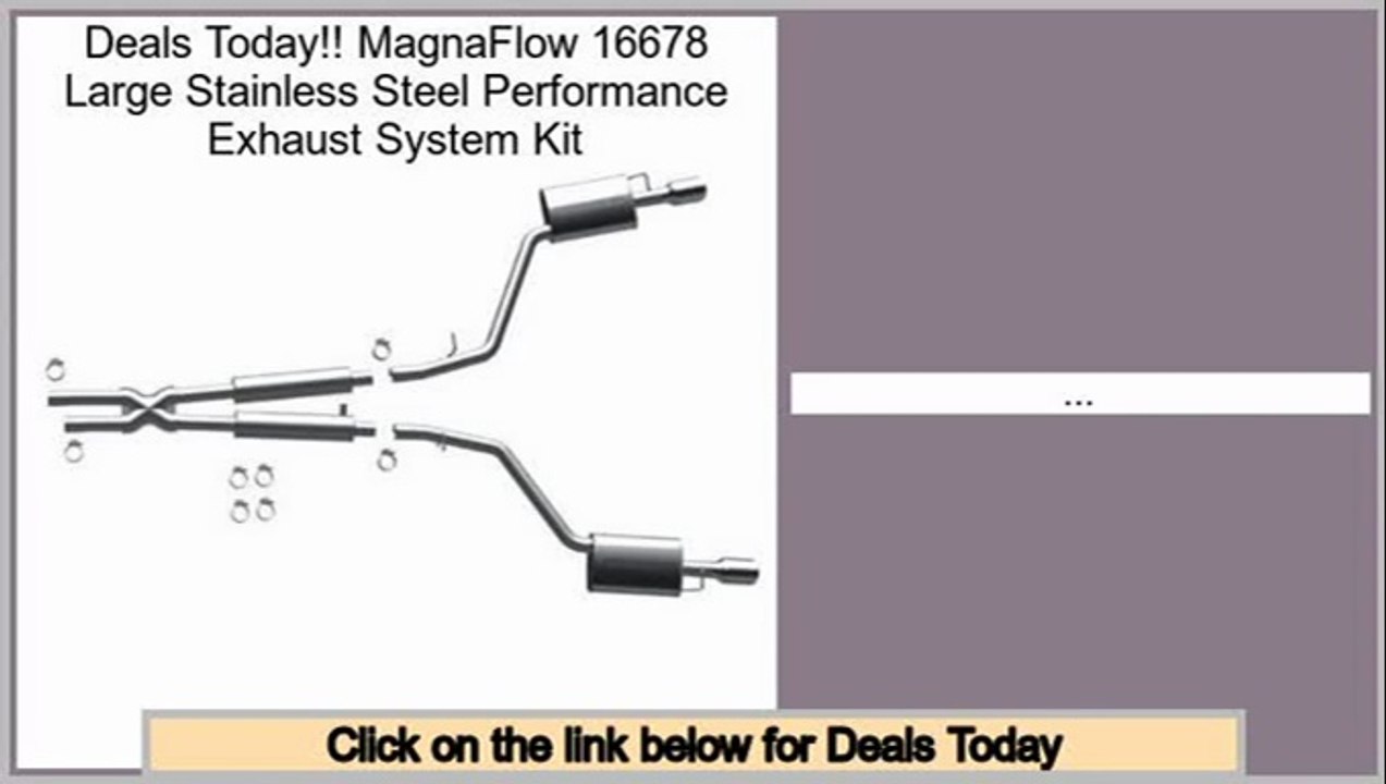 Best Deals MagnaFlow 16678 Large Stainless Steel Performance Exhaust System Kit