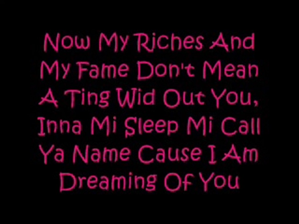Beenie Man feat. Alaine - Dreaming Of You (Lyrics / Paroles)