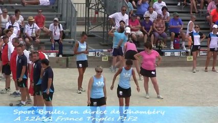 Premier tour Féminines 1 et 2, France Triples, Chambéry 2014