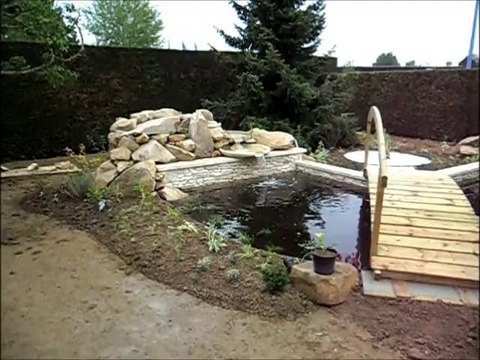 accès jardins bassin de jardin