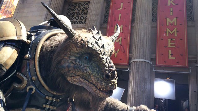 How to Make a Giant Creature - EXCLUSIVE: It’s Alive! Watch Jimmy Kimmel Take the Fully Formed Giant Creature for a Ride Down Hollywood Boulevard