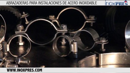 Abrazadera acero inoxidable.