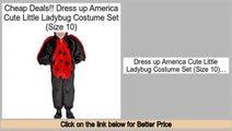 Consumer Reports Dress up America Cute Little Ladybug Costume Set (Size 10)