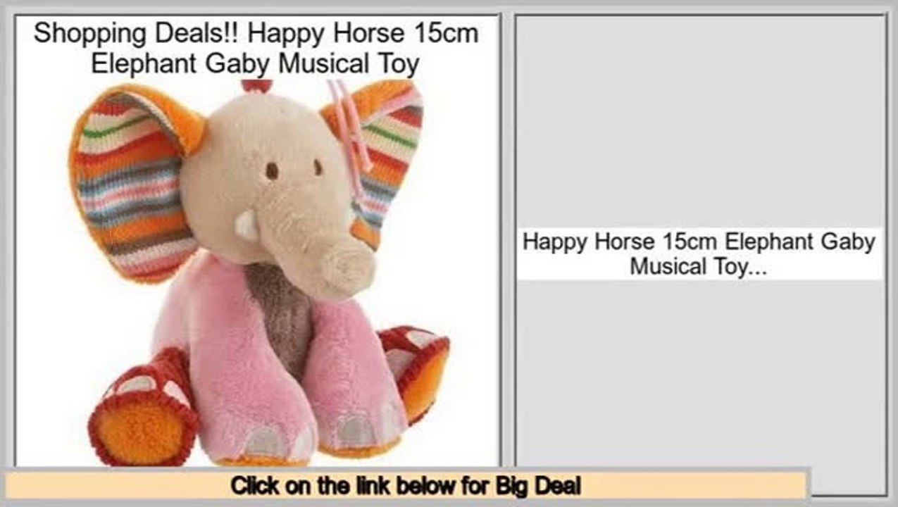 Best Price Happy Horse 15cm Elephant Gaby Musical Toy