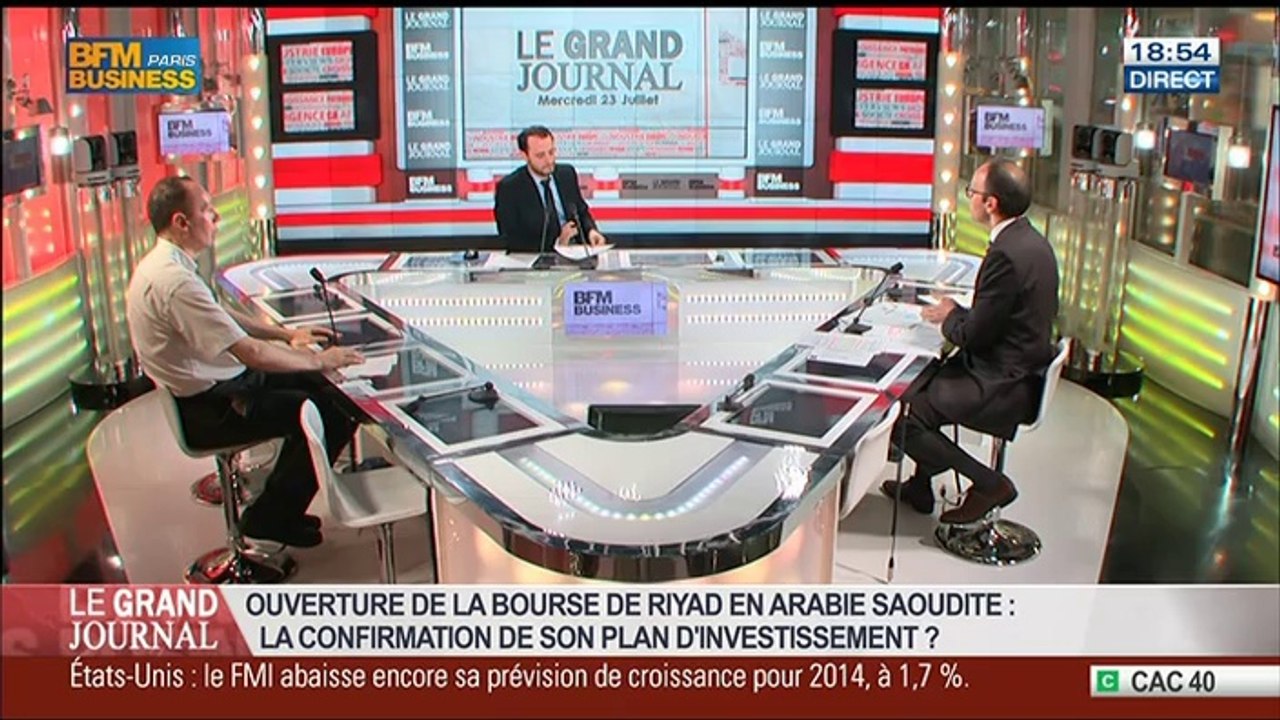 Francis Perrin et Benaouda Abdeddaïm, dans Le Grand Journal - 23/07 4/7