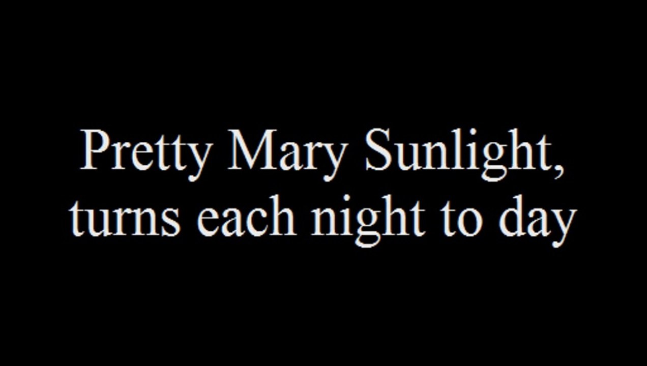 Jerry Reed Pretty Mary Sunlight with Lyrics (Scooby Doo's Snack Tracks Album)