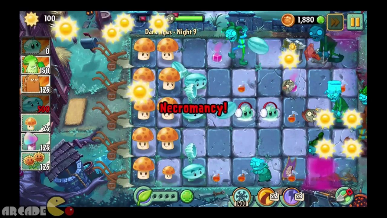 Plants Vs Zombies 2 Dark Ages  That WAS Easy JULY 23 Piñata Party Yeti New Plants