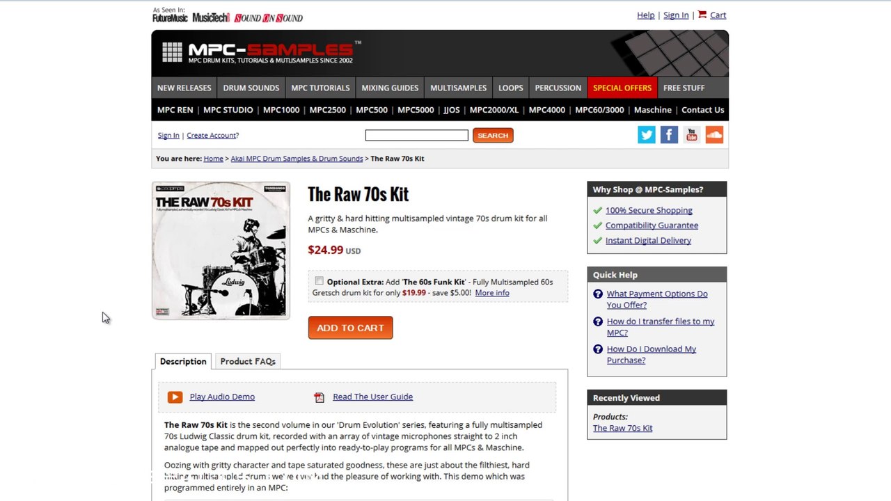 Maschine Packs: MPC-Samples Raw 70s Kit review