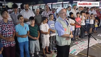İsrail'in Gazze'ye yönelik saldırılarının protesto edilmesi -