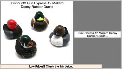 Top Rated Fun Express 12 Mallard Decoy Rubber Ducks
