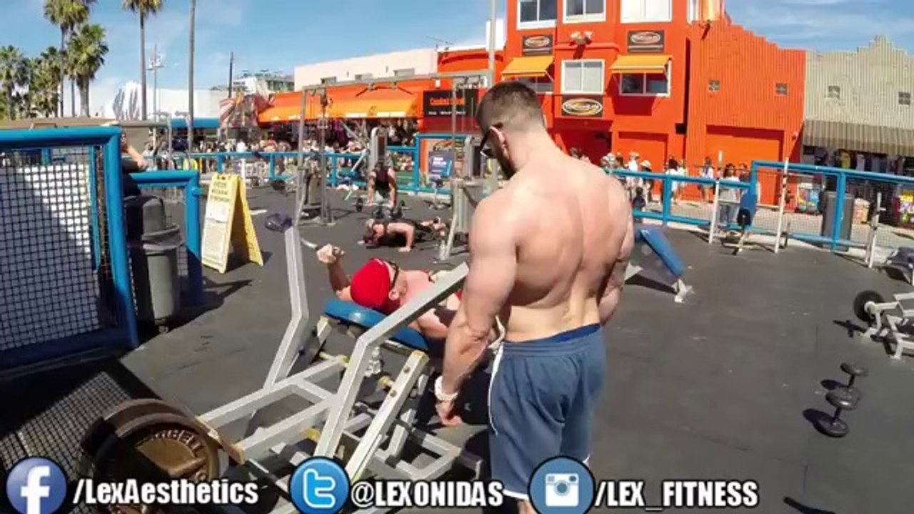 TeamBOOMBabY! BROTrip Vlog #5_ Muscle Beach Motivation! SHOULDER Training PART 2