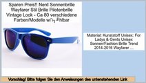 Online Sales Nerd Sonnenbrille Wayfarer Stil Brille Pilotenbrille Vintage Look - Ca 80 verschiedene Farben/Modelle w�hlbar