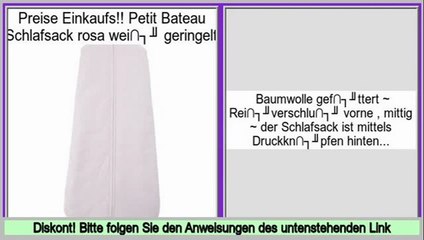 Preise vergleichen Petit Bateau Schlafsack rosa wei� geringelt