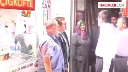 Zeybekci, lokma dağıttı ve esnaf ziyareti gerçekleştirdi -