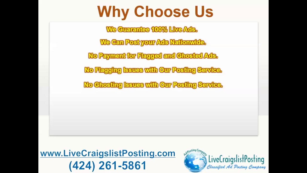 Make Money using Our Craigslist Ad Posting Services