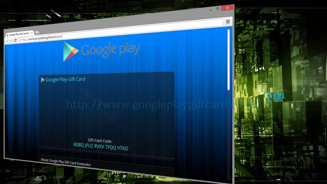 Google Play Carte Cadeaux Gratuit 2015