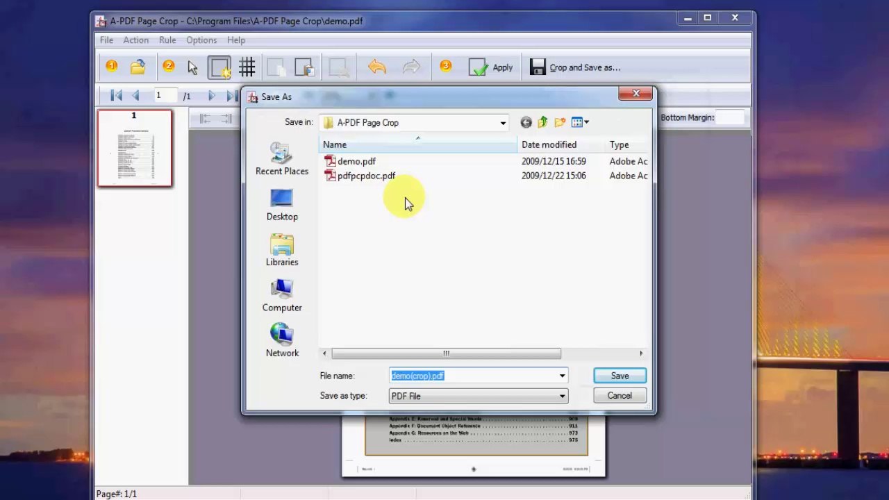How to take good use of PDF Page Cropper for Kindle