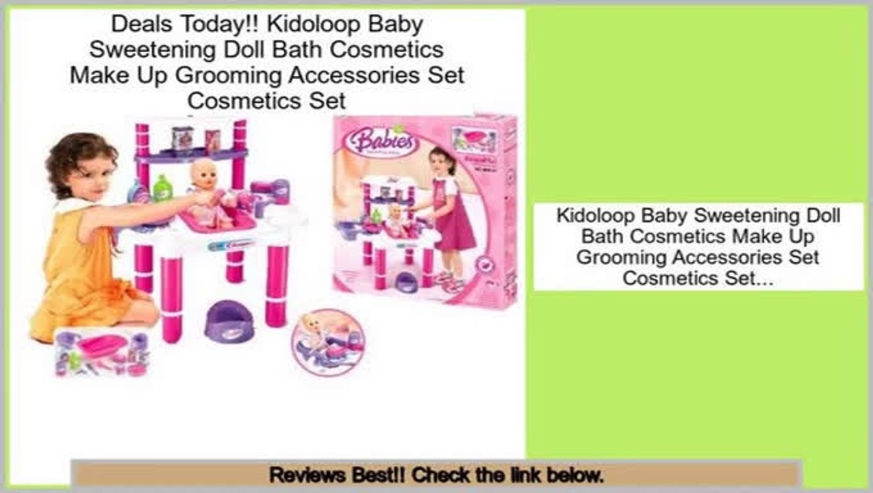 Best Kidoloop Baby Sweetening Doll Bath Cosmetics Make Up Grooming Accessories Set Cosmetics Set