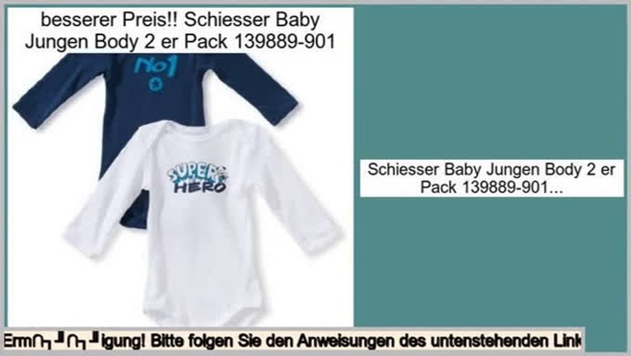 Die besten Angebote Schiesser Baby Jungen Body 2 er Pack 139889-901