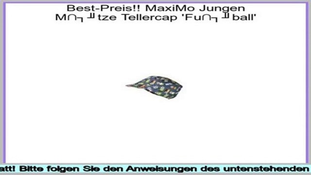 Review Preis MaxiMo Jungen M�tze Tellercap 'Fu�ball'