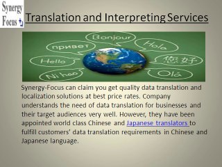 Language translation service