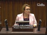 Poseł Anna Zalewska - Wystąpienie z dnia 22 lipca 2014 roku.