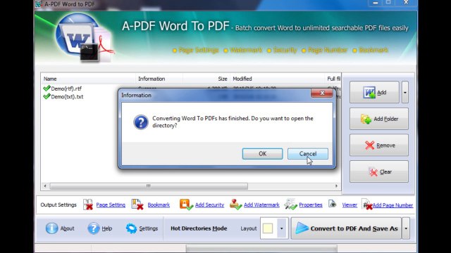 word rtf, txt to pdf converter - convert word 2000, 2003, 2007 to pdf
