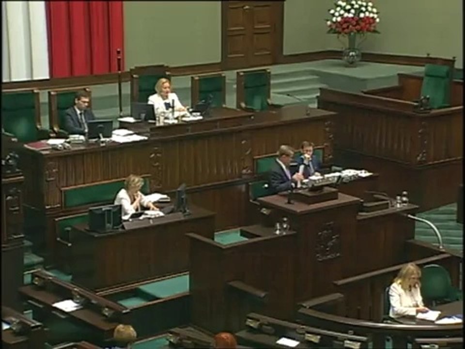 Poseł Jan Łopata - Wystąpienie z dnia 22 lipca 2014 roku.