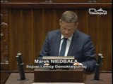 Poseł Marek Niedbała - Wystąpienie z dnia 22 lipca 2014 roku.