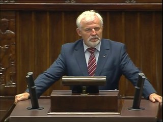 Poseł Ryszard Zbrzyzny - Wystąpienie z dnia 22 lipca 2014 roku.