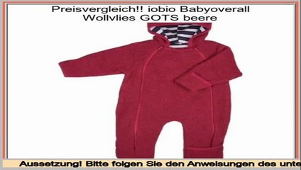 Preise vergleichen iobio Babyoverall Wollvlies GOTS beere