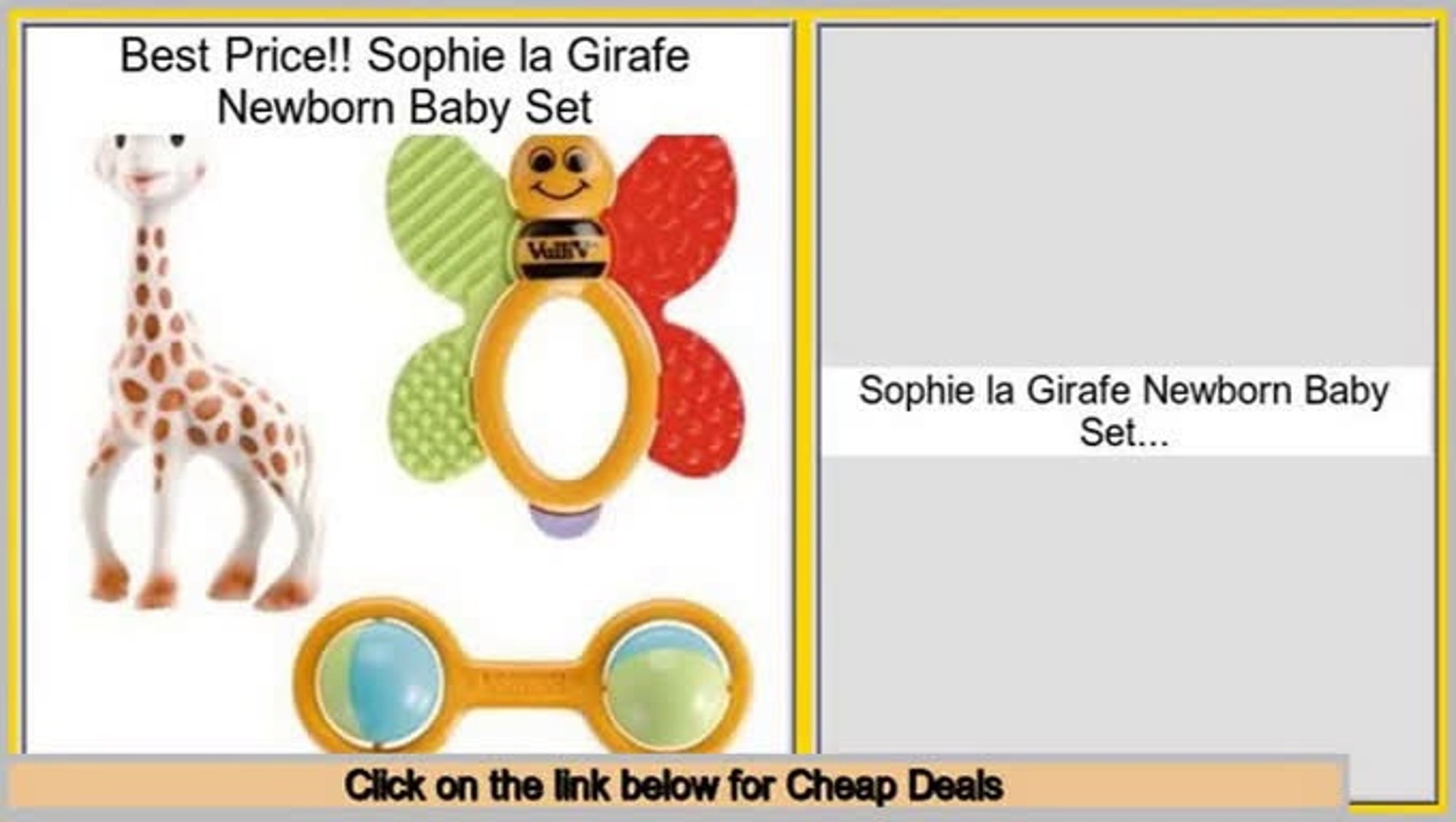 sophie the giraffe newborn set