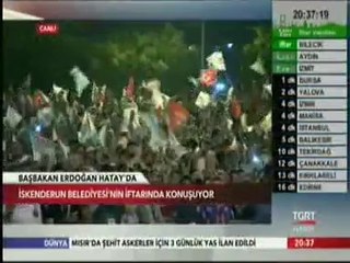 Başbakan ve Cumhurbaşkanı Aday Recep Tayyip Erdoğan İskenderun Belediyesinde İftarda Konuşuyor