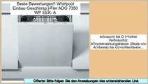 Niedrige Preise Whirlpool Einbau Geschirrspüler ADG 7350 WP EEK: A