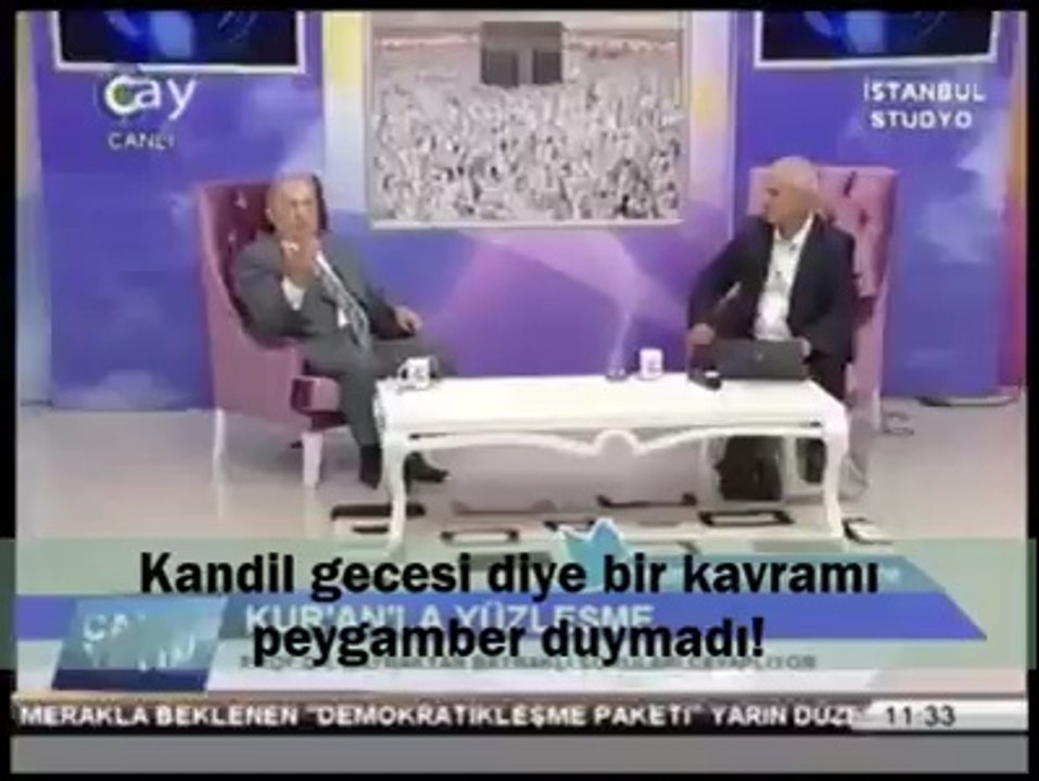 Kandil gecesi diye birşey yoktur Prof. Dr. Bayraktar Bayraklı