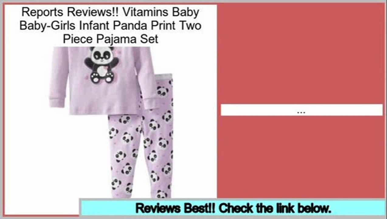 Find Cheap Vitamins Baby Baby-Girls Infant Panda Print Two Piece Pajama Set
