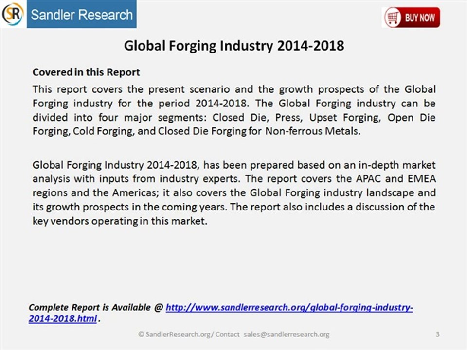Global Forging Industry 2014-2018