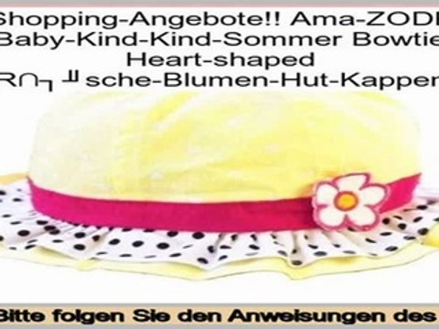 besserer Preis Ama-ZODE Baby-Kind-Kind-Sommer Bowtie Heart-shaped R�sche-Blumen-Hut-Kappen