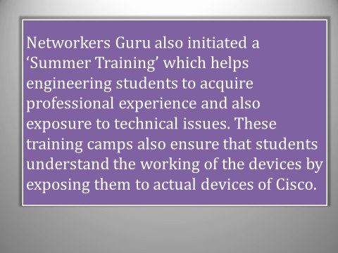 Best Certified CISCO Training from Networkers Guru