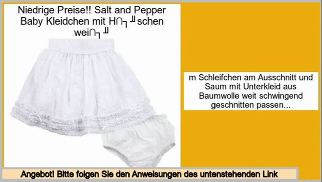 Consumer Reviews Salt and Pepper Baby Kleidchen mit H�schen wei�