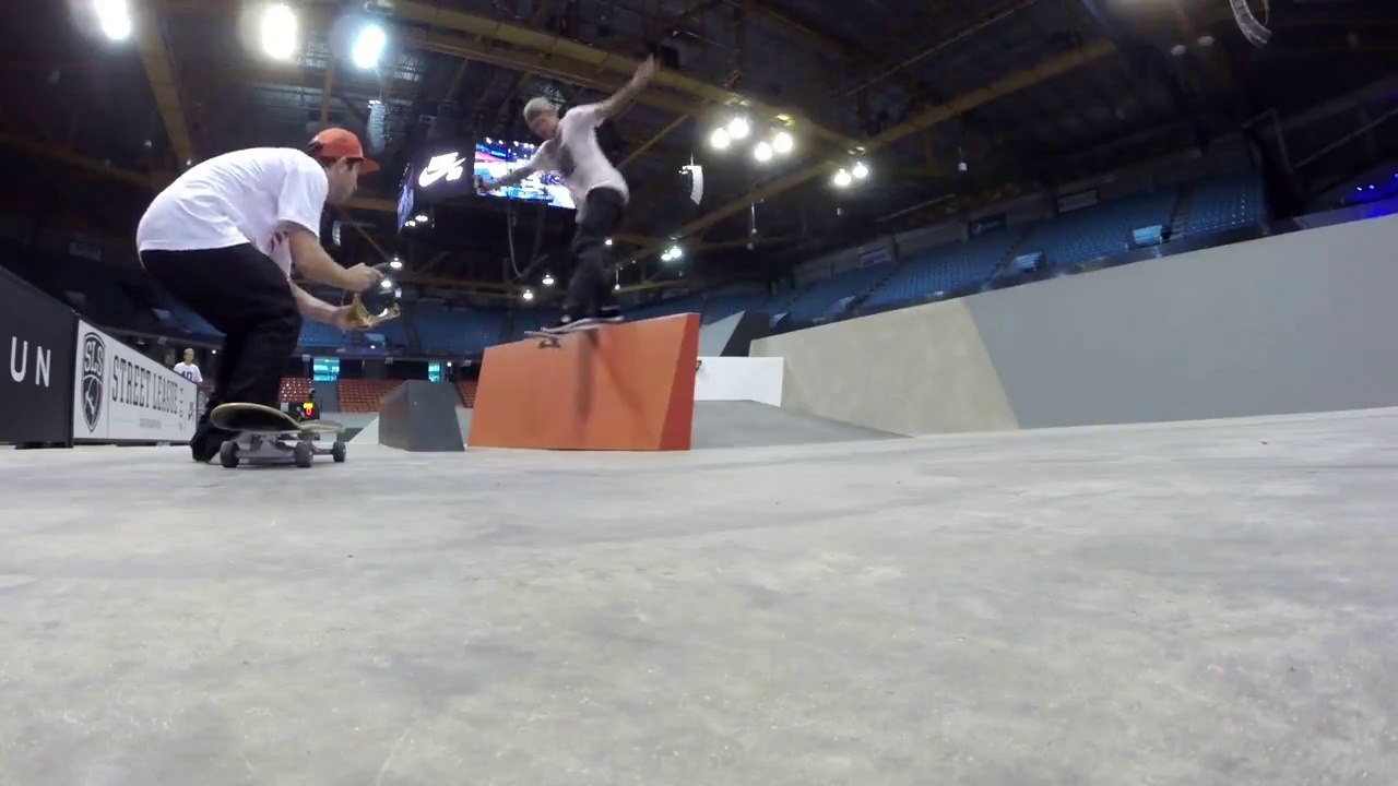 Awesome Skateboarding demo by Ryan Sheckler - Chicago Course Preview - Street League Skateboarding