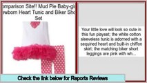 Best Value Mud Pie Baby-girls Newborn Heart Tunic and Biker Short Set
