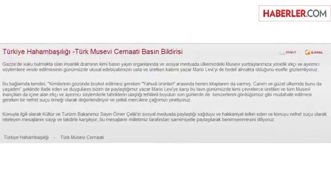 Türk Musevi Cemaati: Irkçı ve Ayrımcı Söylemler Tehlikeli Boyutlara Ulaştı