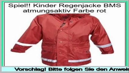 Daily Deal Kinder Regenjacke BMS atmungsaktiv Farbe rot