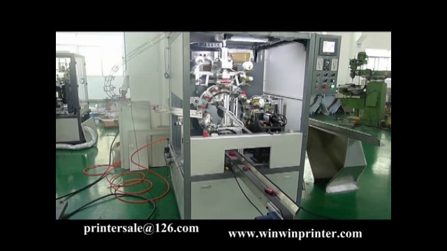 Cap top and side wall hot stamping ptrinter machine