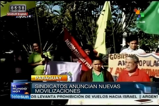 Paraguayos se movilizan en rechazo de políticas de Horacio Cartes
