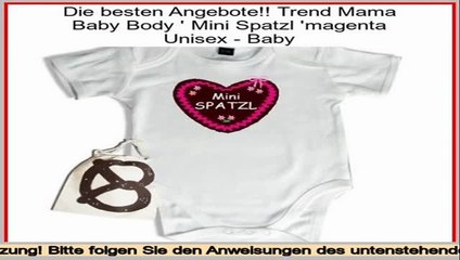 Shopping-Angebote Trend Mama Baby Body ' Mini Spatzl 'magenta Unisex - Baby